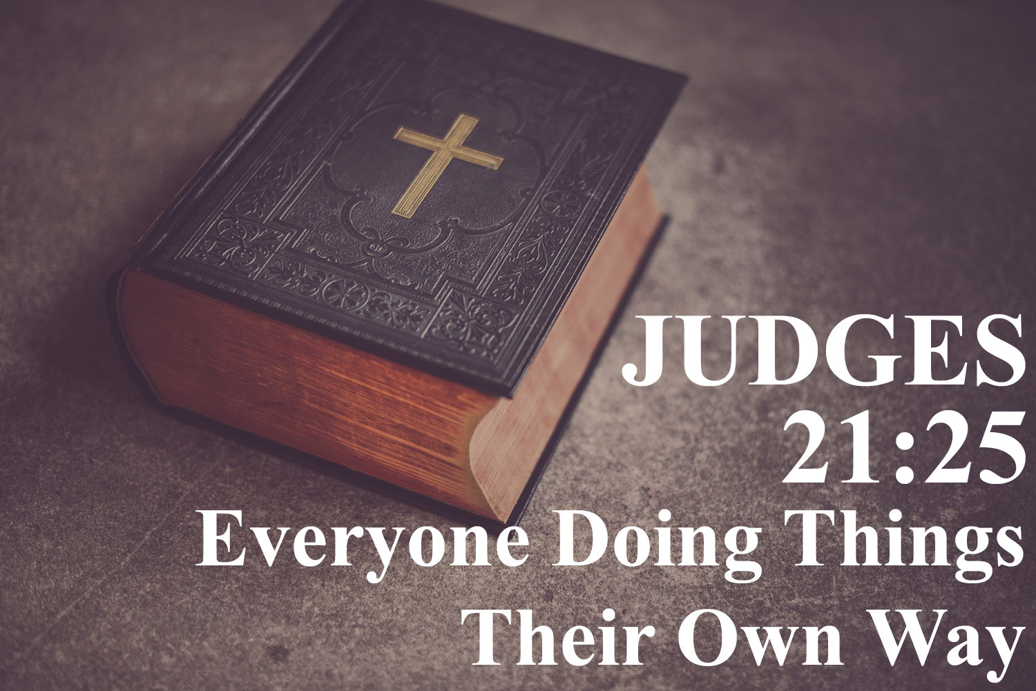 Audio: Everyone Doing Things Their Own Way, Judges 21:25 - Pastor Josh ...