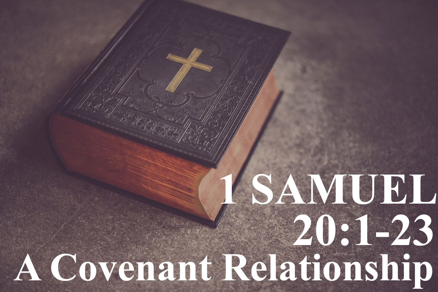 A Covenant Relationship, 1 Samuel 20:1-23 - Pastor Josh Miller