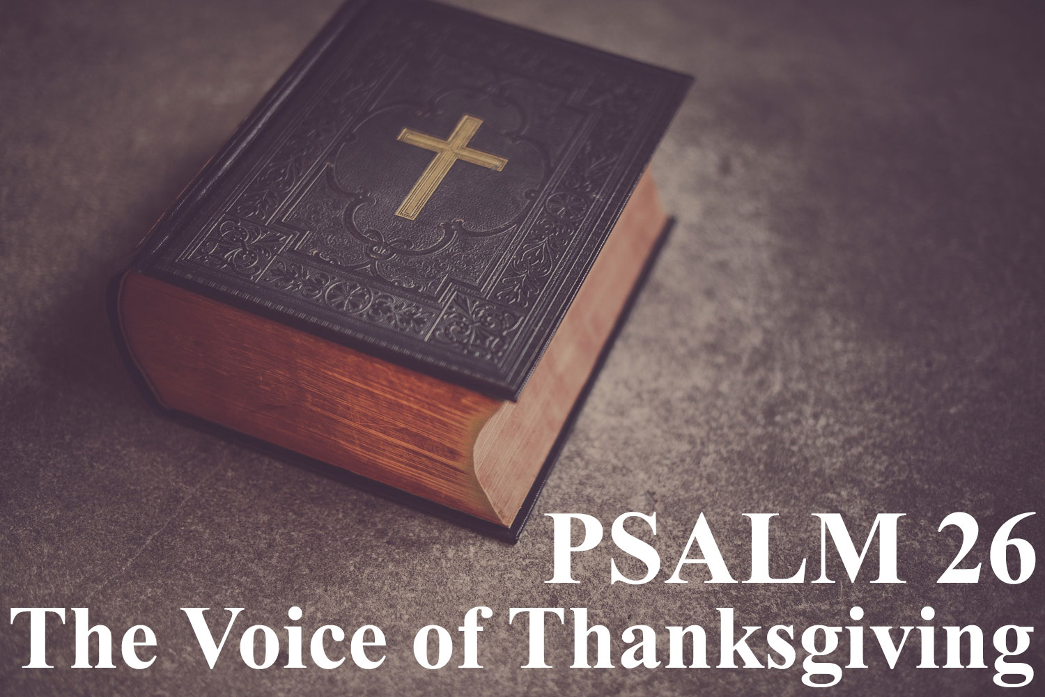 The Voice of Thanksgiving, Psalm 26 - Pastor Josh Miller The Voice of Thanksgiving, Psalm 26 - Pastor Josh Miller